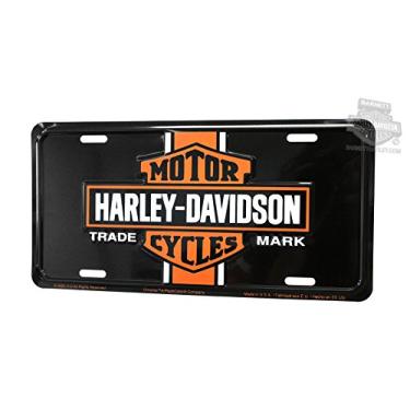 Imagem de Chroma Graphics Placa de licença com logotipo vintage Harley Davidson