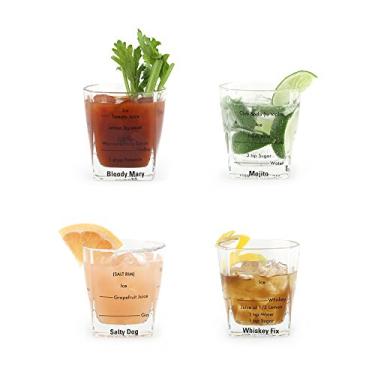 Imagem de Kikkerland - Conjunto de 4 copos de bartending - GL11
