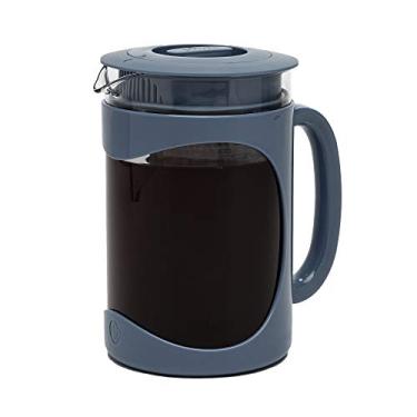 Imagem de Primula Máquina de café gelado Burke Deluxe Cold Brew, alça confortável, jarra de vidro durável, filtro de malha removível, tamanho perfeito para 6 xícaras, lavável na lava-louças, 1,6 litros, azul