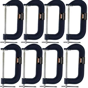 Imagem de Kit 8 Grampo tipo C pesado marceneiro 8 Polegadas - Starfer