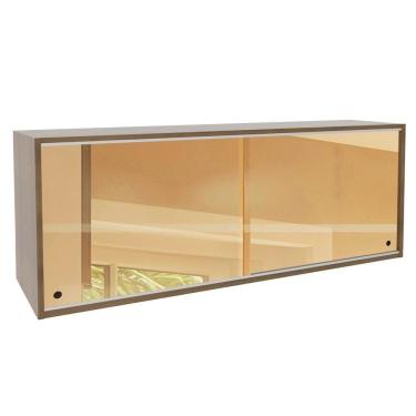 Imagem de Armário Aéreo Glamy 2 Portas Vidro Reflecta Rustic Madesa