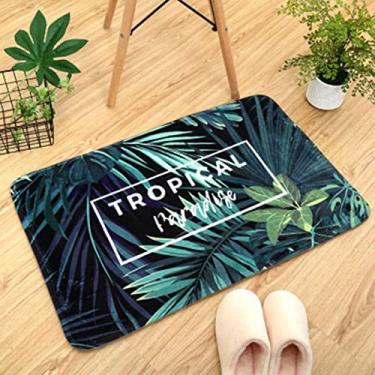 Imagem de Tapetes de banheiro, tapete de banho de espuma de memória de veludo, tapetes de banho antiderrapantes, lavagem à máquina, seca rapidamente, tapetes de banho de pelúcia ultra macios para banheiro, 40 x 60 cm