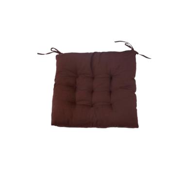Imagem de Assento Almofada Cadeira Pallet Banco Futton 60x60 Cm Marrom Cheia Macio Confortável