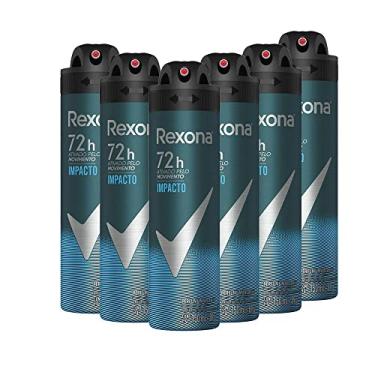 Imagem de Kit com 6 Desodorante Rexona Motionsense Men Antitranspirante Aerossol Impacto 150ml