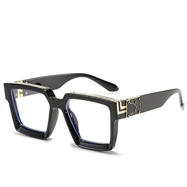 Imagem de Óculos de sol fashion steampunk feminino 21 cores luxo quadrado anti-reflexo óculos de sol para homens zonnebril dames, c13, outros