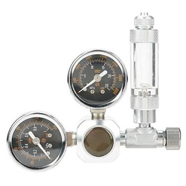 Imagem de Jeanoko Válvula de pressão reguladora de CO2 com mostrador duplo para aquário regulador de CO2 com contador de bolhas e válvula de retenção suprimentos para aquário (interface W21.8)