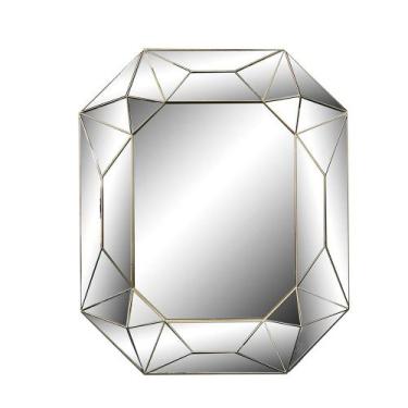 Imagem de Espelho Decorativo Prata "Diamond" 61X51x4,5cm - D'rossi - Drossi