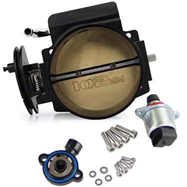 Imagem de YESHMA Conjunto de corpo do acelerador de 102 mm com sensor de posição TPS IAC compatível com LS1 LS2 LS6 LS3 LS LS7 SX LS 4 (apenas unidade de cabo)