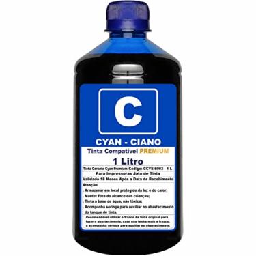 Imagem de 1 Litro Tinta Ciana Para Impressoras L3110 L3150 L3250 L3210 L5190 L1250 Refil 544