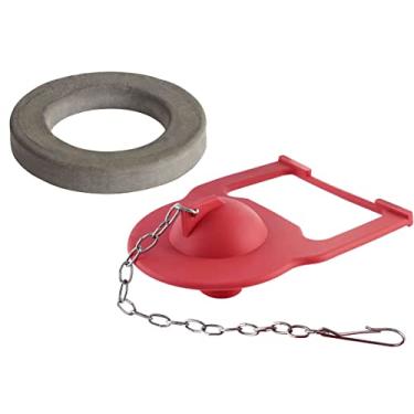 Imagem de TECETOOL Substituição de vaso sanitário com junta de vedação de válvula de descarga de vaso sanitário compatível com peças Kohler 84995 e 1000490 de substituição de melindrosa e junta KOHLER GP83996