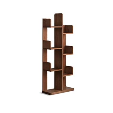 Imagem de KIZQYN Estante de livros simples estante de armazenamento de estudante armário de chão prateleira de sala de estar prateleira (cor: b)