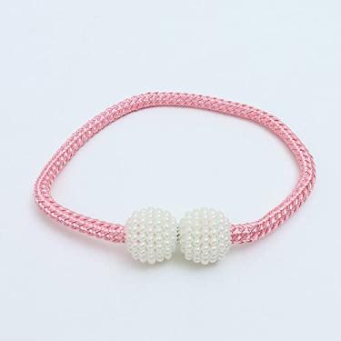 Imagem de Amarrações de cortina Correias e cordas de cortina sem atração magnética sem perfurações para armazenar acessórios de fivela de cortina magnética, T2,4 pcs