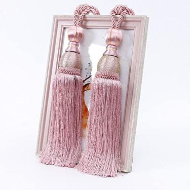 Imagem de Amarras de cortina simples borla de cortina pendurada bola de ligação acessórios de alça de cortina de suspensão espiga, T11,2 PCS