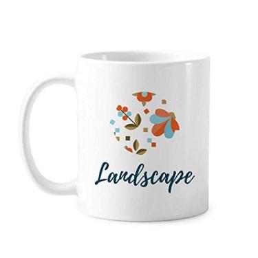 Imagem de Caneca de cerâmica com flor de pixel para pintura de plantas, cerâmica para café, xícara de porcelana