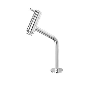 Imagem de Torneira P/Lavatório Pratika 45° 1/4 Volta Bica Baixa 22cm Metal Cromado