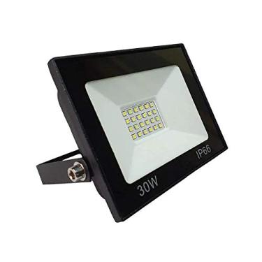 Imagem de Refletor Holofote de Led SMD 30w Branco Frio Slim 6500k à Prova D'Água IP-66 Bivolt