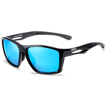 Imagem de Óculos De Sol Masculino Escuro KDEAM Polarizado Proteção Uv400 Ciclismo Bike Pesca Esporte ao Ar Livre (C7)