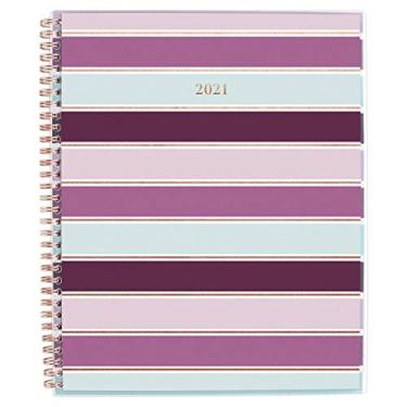 Imagem de Agenda semanal e mensal 2021 da Cambridge, 21 x 28 cm, grande, personalizável, fita (1455-901-21)