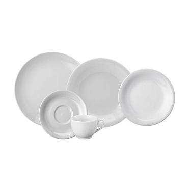 Imagem de Serviço de Jantar e Chá 20 Peças em Porcelana, Modelo Voyage Coup, Branco, Porcelana Schmidt