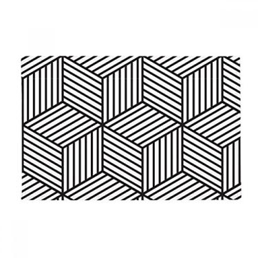 Imagem de DIYthinker Simple Line Art Grain Ilustration Pattern Ground Mat Tapete antiderrapante para porta de banheiro