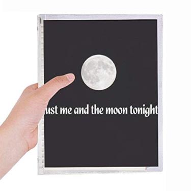 Imagem de Caderno de arte para fotos Me and Moon com folhas soltas e diário recarregável