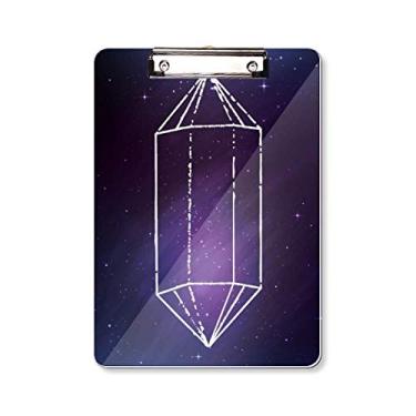 Imagem de Crystal Universe Sky Star Fantasy Prancheta pasta para escrever placa A4