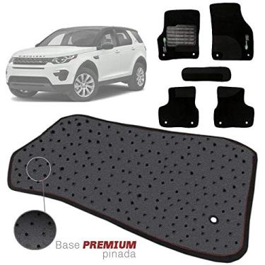 Imagem de Jogo de Tapete Carpete Tevic Pinado Discovery Sport 2016 17 18 Impermeável Lavável Logo Bordado 5 Peças