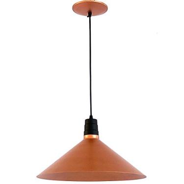 Imagem de Pendente Chapéu Médio, Emalustres, Cobre/Preto