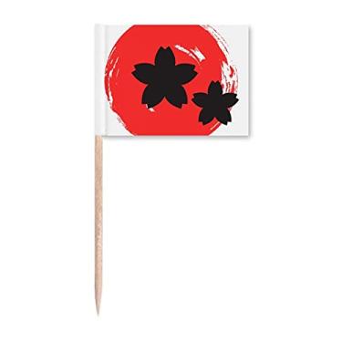 Imagem de Marcador de palito japonês com pintura de pincel, enfeite de festa