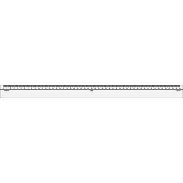 Imagem de Régua de Apoio para Cortador Rotativo e Estilete, em Acrílico Cristal 3 mm, 518 x 37 x 3 mm 7150-CE – Trident, Trident, 7150-CE, Cristal, 518 x 37 x 3 mm