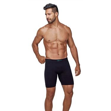 Imagem de Cueca Boxer Esportiva Ultraleve Zeus DeMillus 90907 Preto Tamanho:ME