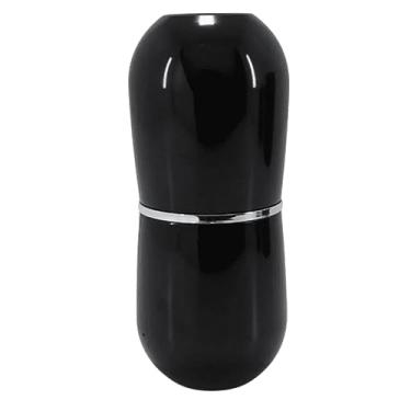 Imagem de Porta Escova Cromo Belly c/Tampa Preto OU