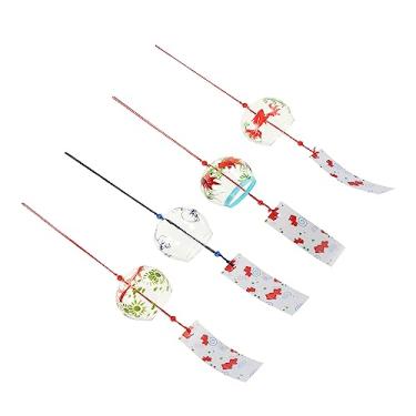 Imagem de CIYODO 4 Pçs Peixe Dourado Carrilhão De Vento Zen Decoração De Jardim Decorações De Cristal Para Casa Decoração Ao Ar Livre Sino De Vento Peixinho Único Sinos De Vento Romântico Vento