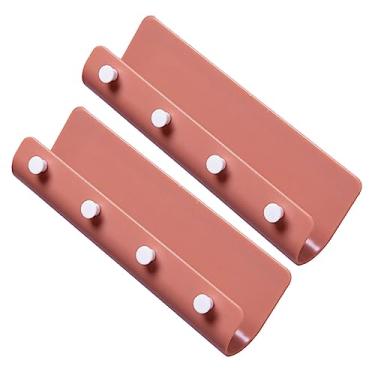 Imagem de Cabilock 2 Pçs Prateleiras Montadas Parede Para Armazenamento Cabide De Roupas De Montagem Parede Cabideiro Com Prateleira Ganchos Para Prateleira Engate Rack Hangera Suporte De