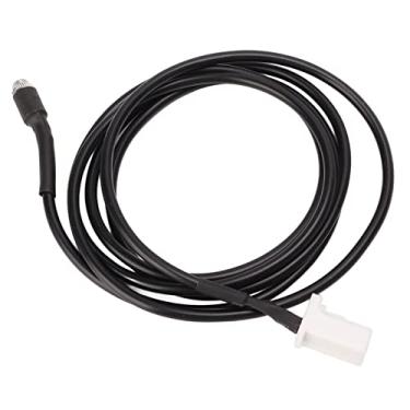 Imagem de Adaptador de cabo AUX, cabo de entrada de áudio transparente durável resistente ao desgaste longa vida útil fácil instalação plugue fêmea para carro