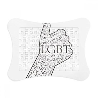 Imagem de LGBT Bandeira de Arco-Íris Ótima Moldura Decoração de Imagem Enfeite de Jogo de Quebra-Cabeça