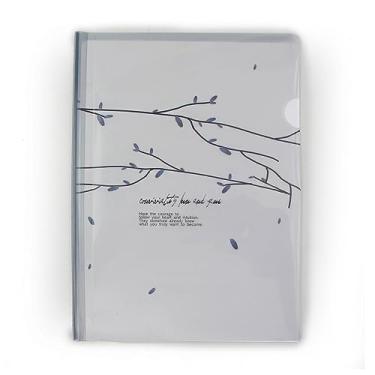 Imagem de Pasta Organizadora Documentos Papel A4 Fecho Papelaria Fofa Escritório Escolar (Azul)