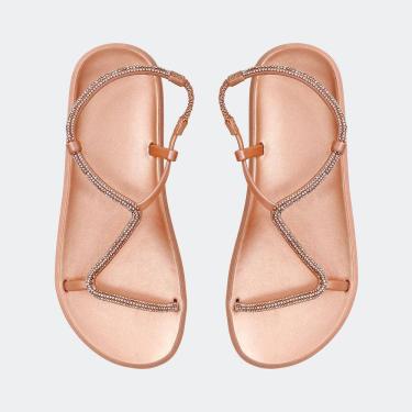 Imagem de Sandália Papete Rasteira Birken Brilho Strass Delicada Verão