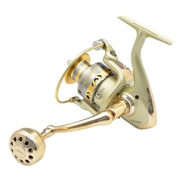 Imagem de Carretilhas molinete de pesca Fishdrops, carretéis leves de água salgada, 15.5 LBs Max Drag, 5.1:1 5.5:1 High Speed Ultra Smooth Powerful com carretéis de alumínio CNC Fiação de carretéis de água doce