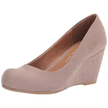 Imagem de Chinese Laundry Sapato feminino Nima Wedge Pump, Camurça Taupe Super, 36