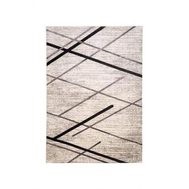 Imagem de Tapete Liege Rolo de Passadeira de 66X2500 cm, Cor Bege e Cinza, Edantex.