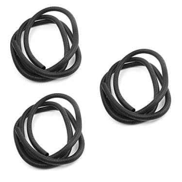 Imagem de Bettomshin 1 peça de tubo ondulado de 2,5 m de comprimento de 0,56 polegadas de identificação, conduíte de arame, tubo de fole flexível não dividido polipropileno polipropileno para lagoa capa de cabo de ar condicionado líquido manga preta