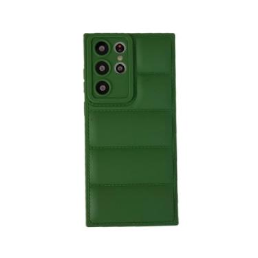 Imagem de Down Jacket The Puffer Phone Case para Samsung Galaxy S22 Ultra A52 A53 5G A51 A50 A13 4G A12 A32 A33 A03 S Capa traseira à prova de choque, verde, para S8 plus