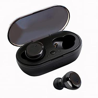 Imagem de POTIPO Fones de Ouvido Sem Fio, Fones de Ouvido Bluetooth Y50-TWS com Microfone, Redução de Ruído HD, Baixa Latência, Fones de Ouvido Estéreo Intra-auriculares com Carregador para Jogos, Esportes, Exercícios