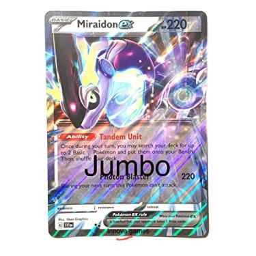 Imagem de Pokemon Jumbo Card - Miraidon EX - Scarlet & Violet - Oversize Holo Foil