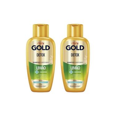 Imagem de Shampoo Niely Gold 275ml Detox - Kit C/2un