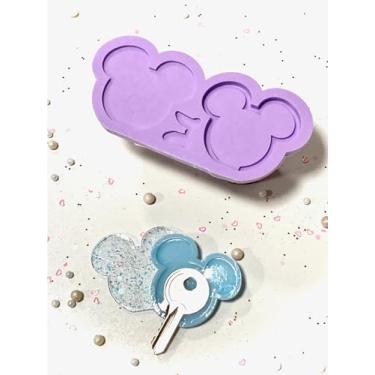 Imagem de Confeitaria dos Moldes, R210 Molde de silicone porta chave ratinhos chaveiro resina