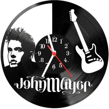 Imagem de Relógio Parede Vinil LP ou MDF John Mayer 1
