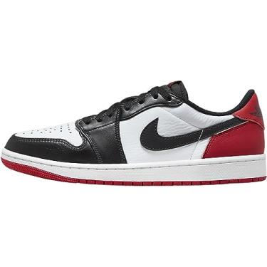 Imagem de Nike Tênis masculino Air Jordan 1 Low, Branco/preto - vermelho universitário, 8.5