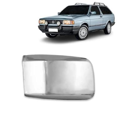 Imagem de Aplique Cromado para Capa Retrovisor Volkswagen Gol Parati Saveiro G1 1988 1989 1990 1991 1992 1993 1994 - LE